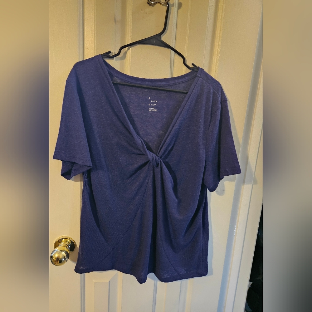 Twist front shirt